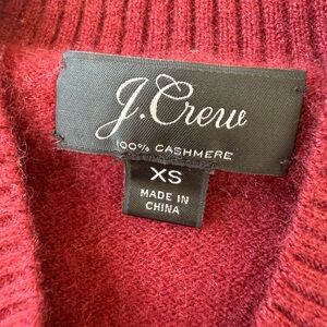 J. Crew Cashmere Sweater - Deep Red